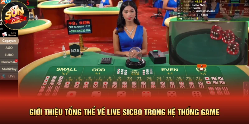 Live Sicbo Cực Kỳ Hấp Dẫn Với Cách Thức Tham Gia Đặt Cược 2 Giới thiệu tổng thể về Live Sicbo trong hệ thống game